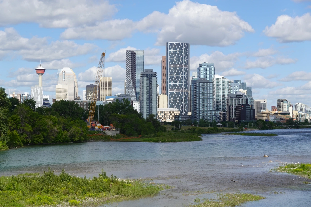 Sicht auf Downtown von Zoo Rd